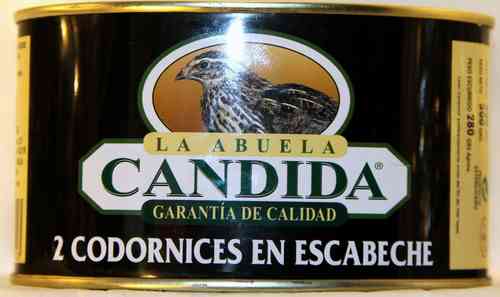 LA ABUELA CANDIDA CODORNIZ ESCABECHADA LATA 550 g.