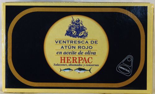 HERPAC VENTRESCA DE ATÚN ROJO EN ACEITE DE OLIVA LATA 120g.