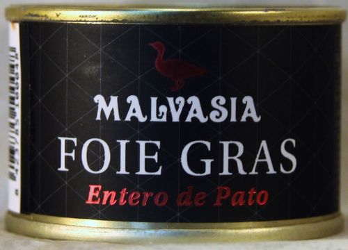 MALVASIA FOIE GRAS ENTERO DE PATO LATA 65 g.